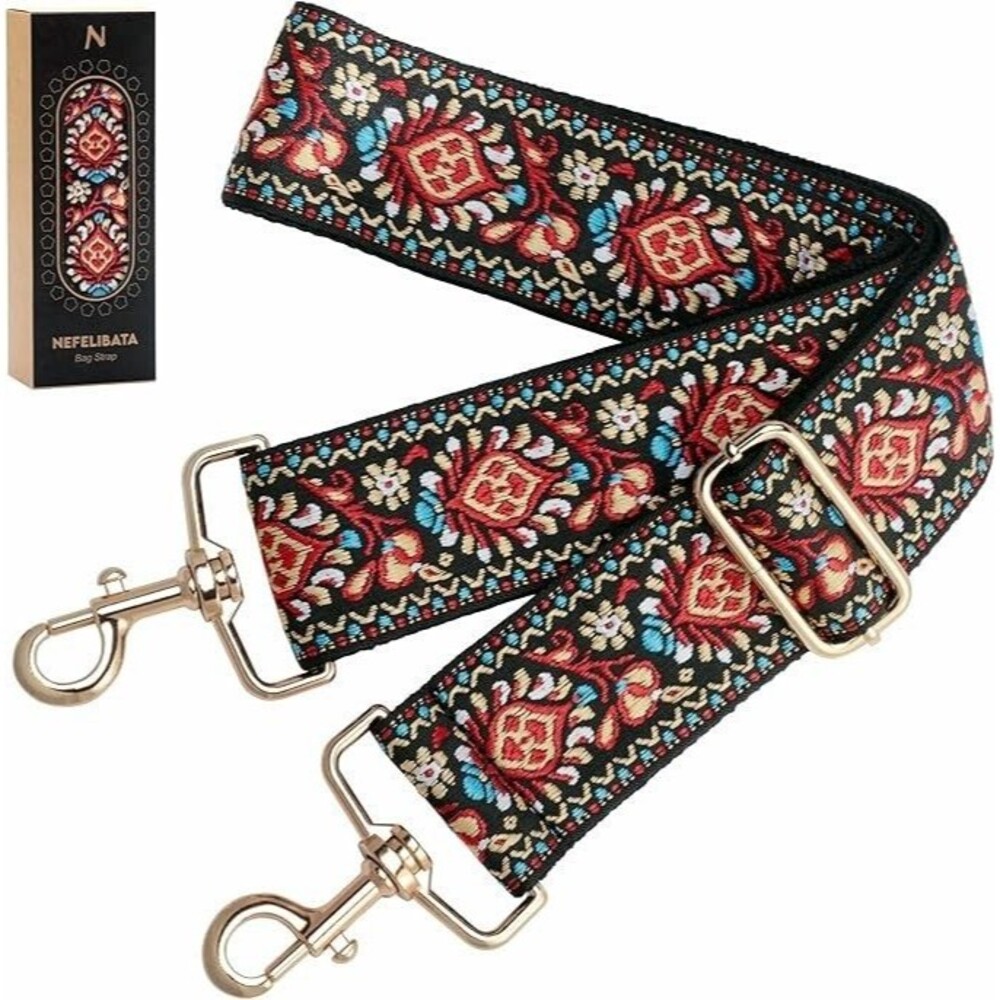 NEW! NEFELIBATA Wide Strap Replacement Duffle Crossbody Shoulder Bag Adjustable